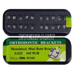 20PCs TERFANT Dental Ortho Bracket Brace Monoblock MIM Mini ROTH 018 345Hook