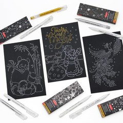 Gold Silver White Gel Pens, 0.8mm Fine Point Opaque Archival Ink Pen