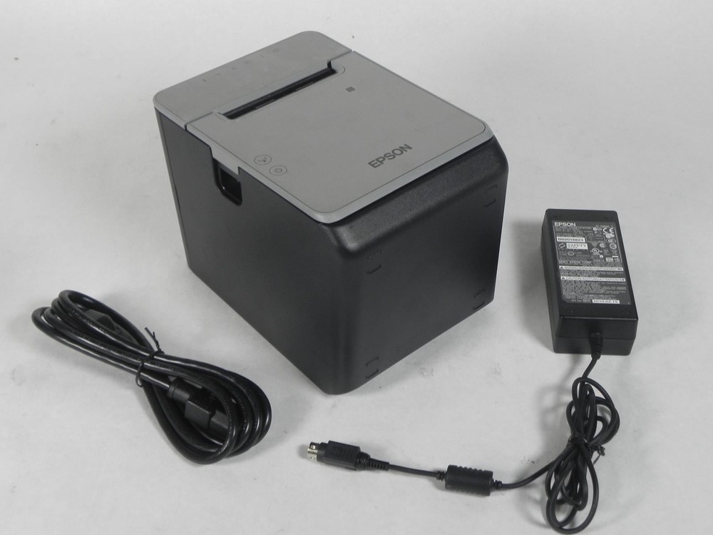 Epson TM-L100 M378A Linerless Sticky Label Printer USB Ethernet Serial LOW USAGE