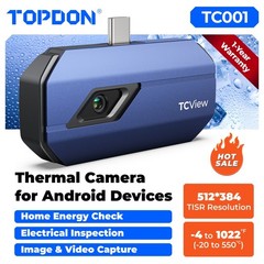 2026 TOPDON TC001 Portable Thermal Camera for Android USB-C Phones & PC 256×192