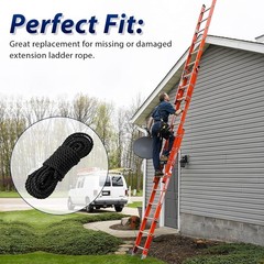 Extension Ladder Rope Replacement Compatible with Werner AC30-2 1 Pack, Black