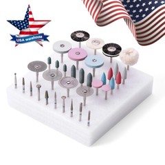 35Pcs AZDENT Dental Lab Polishing Kit HP Burs wheel Disc For Ceramics Porcelain