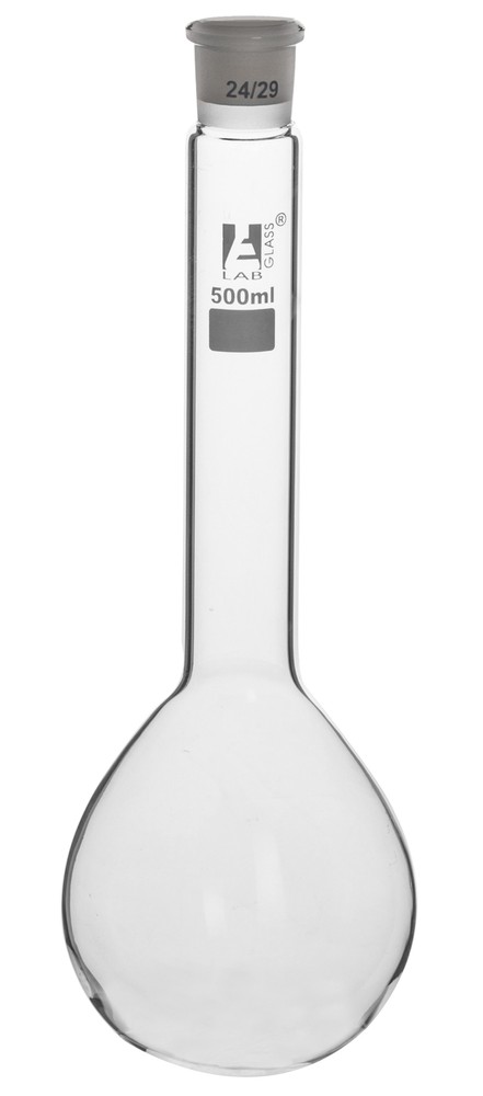 Kjeldahl Flask, 500mL, Socket Size 24/29, Borosilicate Glass – Eisco Labs