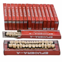25 Sets Denture 23# Shade A2 Acrylic Resin Full Set Teeth Upper Lower Dental US#