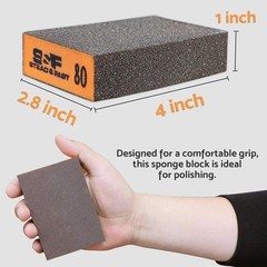 Sanding Sponge, 60 80 120 220 Coarse Medium Fine Grit Sanding Block, Sander Spon