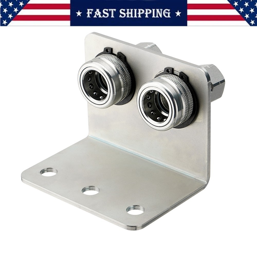 Hydraulic Quick Release Coupling, 1/2” NPT Double Break-away Bracket Set