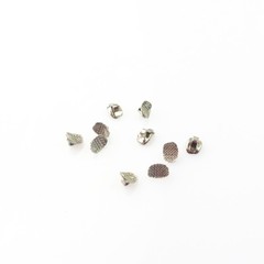 10Pcs/Pk Dental Ortho Lingual Buttons Mesh Base Metal Button MIM/Hollow/Bondable