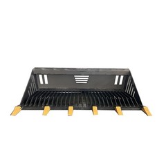 High Quality Wolfequip 66in/72in Quick Attach Skid Steer Attachment Rock Bucket