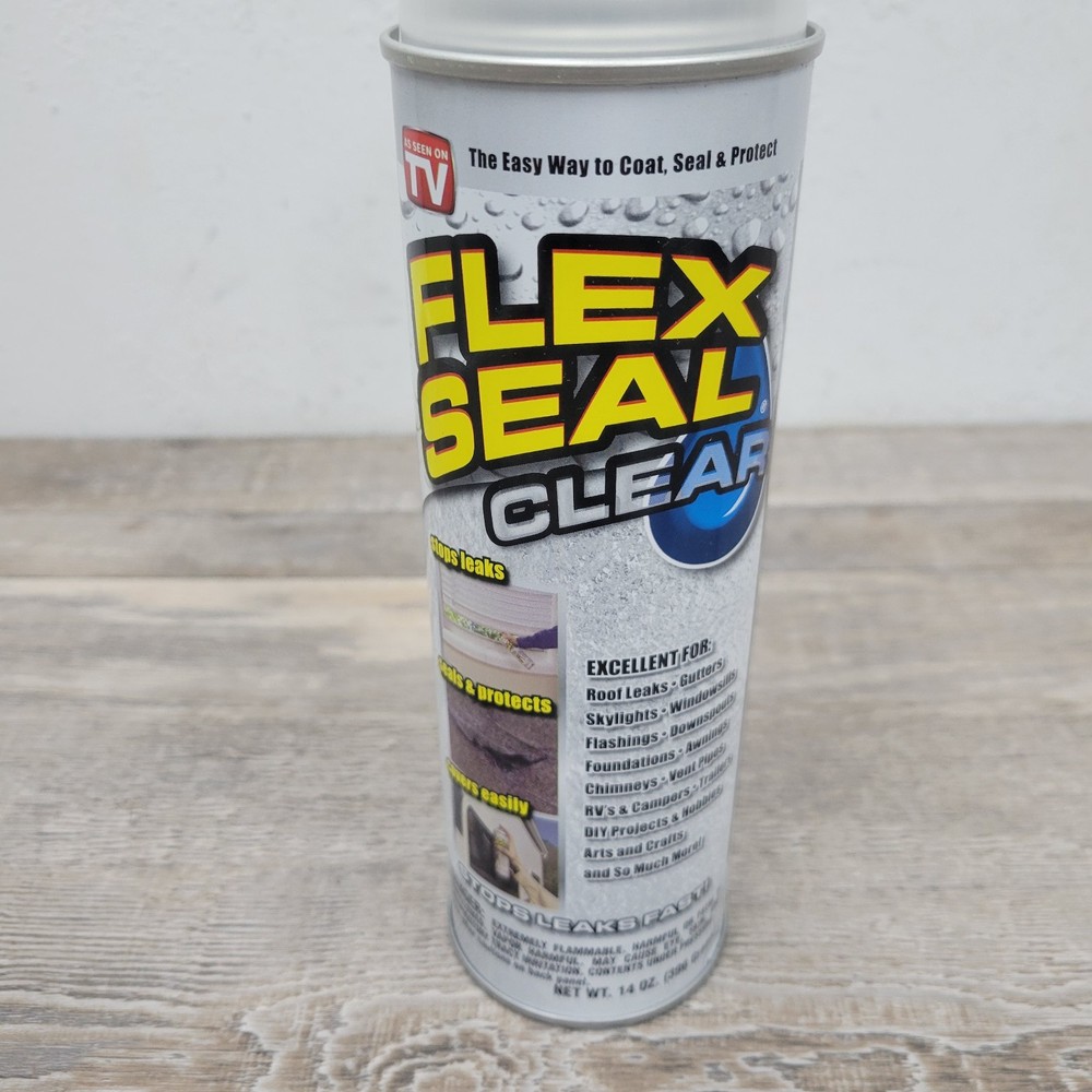 Flex Seal Clear 14 Oz. Aerosol Liquid Rubber Sealant Coating Spray Paint