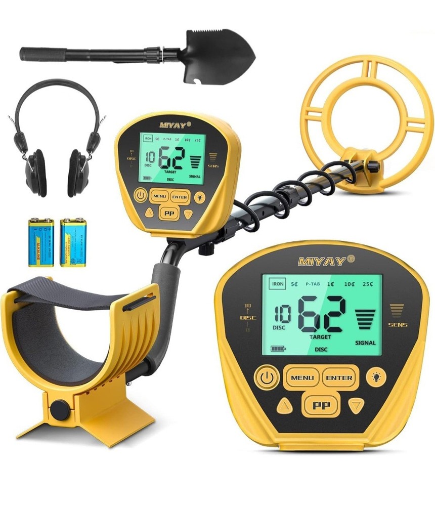Metal Detector for Adults Professional Gold&Silver Detector LCD Display 10″ Coil