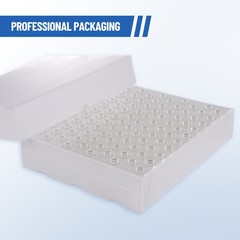 100PCS 20ml Glass Vials Headspace Vials Lab Vials w/ Caps Sample vials
