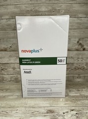 Gammex NovaPlus Non-Latex PI Green Surgical Glove, 50 Pair Box Size 9 *See Date*