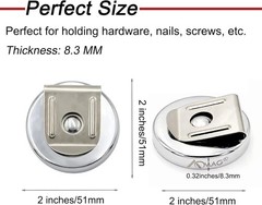 Durable 2″ Diameter Neodymium Magnetic Clip for Tools – 100 lbs Holding Power
