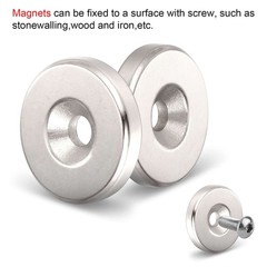 Countersunk Ring Round Disc Strong Magnet N35 Rare Earth NdFeB Magnet With Hole