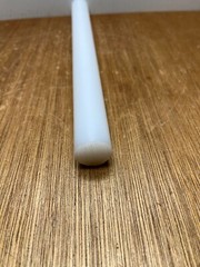 1″ X 11-1/4″ UHMW PE Plastic Round Rod Bar Stock White Polyethylene USA