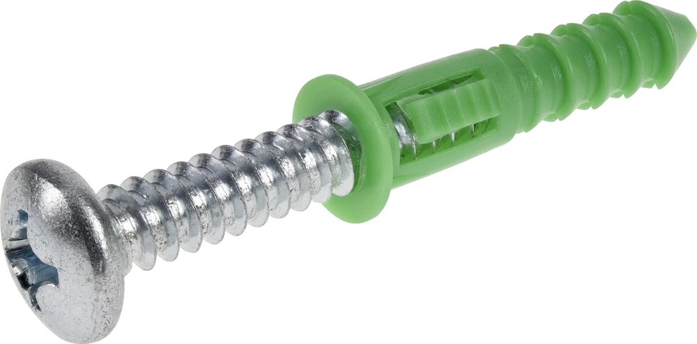 50PK Everbilt #14-16 x 1-1/2 in. Plastic Drywall Anchors with Screws 803832