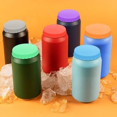 6 PCS Silicone Soda Can Lids,6 Color BPA-Free Reusable Silicone Can Covers, C…