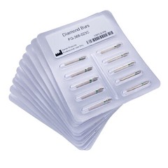 Dental Diamond Burs FG Pointed Football 368/023C Coarse Grit High Speed 10Pcs/PK