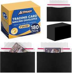 180 Pack Mailer Trading Card Envelopes，7″ X 4.35″ Trading Card Mailers for Shipp