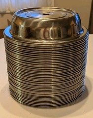 10” Stainless Steel Dinner Plate Food Cover serving lid 9-5/8″ – 9-7/8″