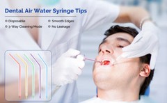 2000PCS Dental 3-Way Air Water Syringe Tips Disposable Spray Nozzles No Leakage