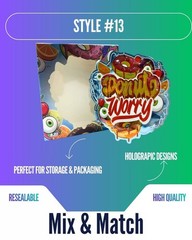 3.5g Mylar Bags w/ Display Box | Resealable Smell Proof | 12-128 Pack Options