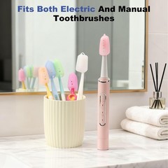 6 Pack Multicolor Toothbrush Covers Caps 1.6 Inch Travel Brush Protectors