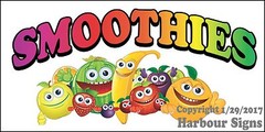 Smoothies DECAL (CHOOSE YOUR SIZE) Concession Food Truck Vinyl Sign Sticker