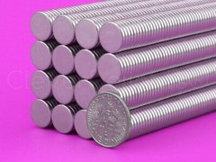 10mm x 1.5mm Neodymium Magnets – N50 Disc Magnet – 500 2750 Pk – 3/8″ x 1/16″