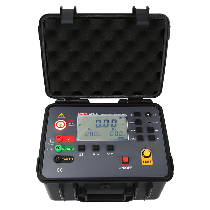 UNI-T UT515A Insulation Resistance Tester Megohmmeter DAR PI Test 1000GΩ 10KV