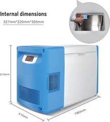-86℃/-112℉ 20L Portable Ultra Low Temperature Freezer Laboratory Samples Storage
