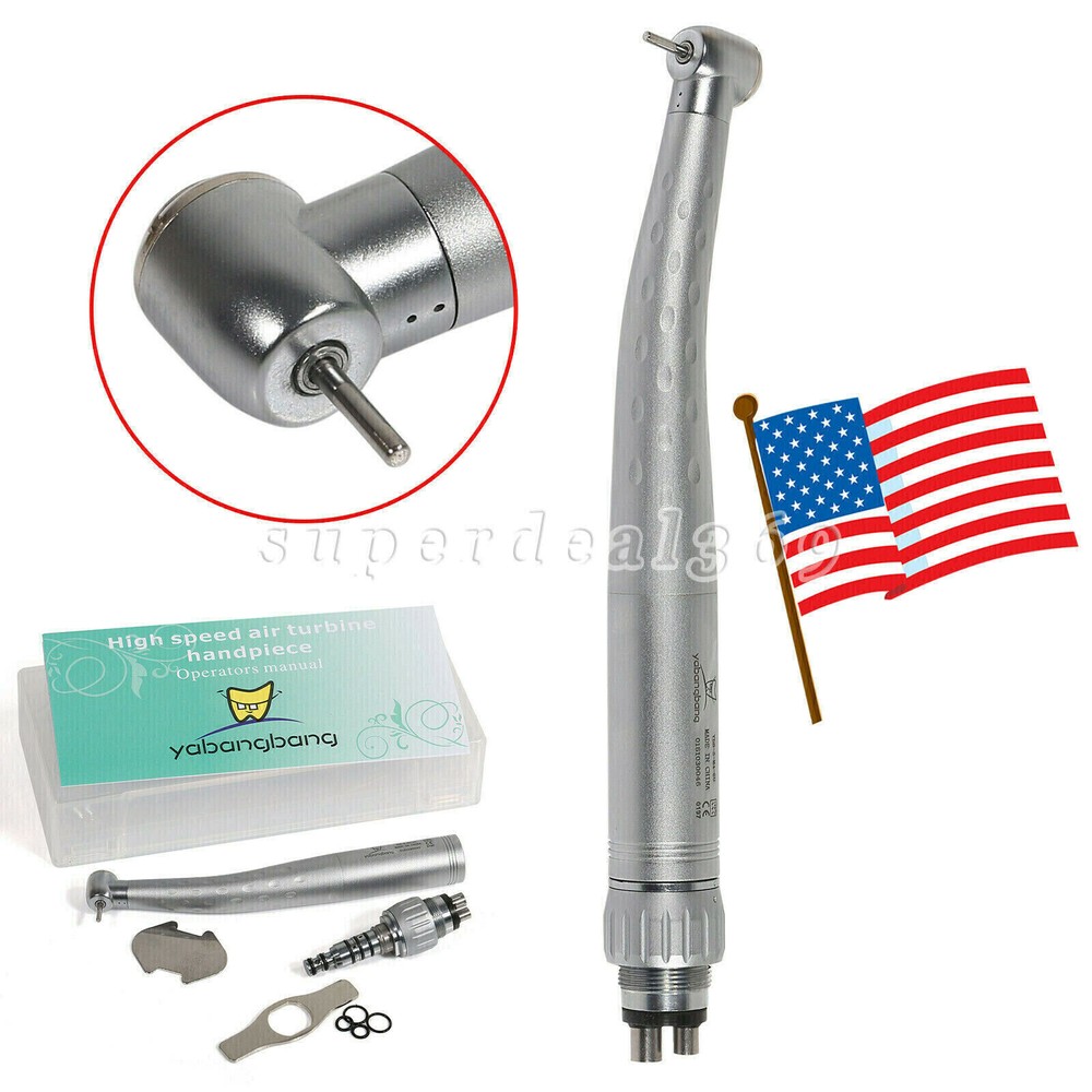 KaV Style Dental High Speed /Fiber Optic LED Handpiece 4/6Hole Quick Coupler dr