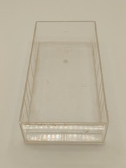 Akro-Mils 20-501 Hard Plastic Clear Replacement Storage Drawers, Lot Of 2