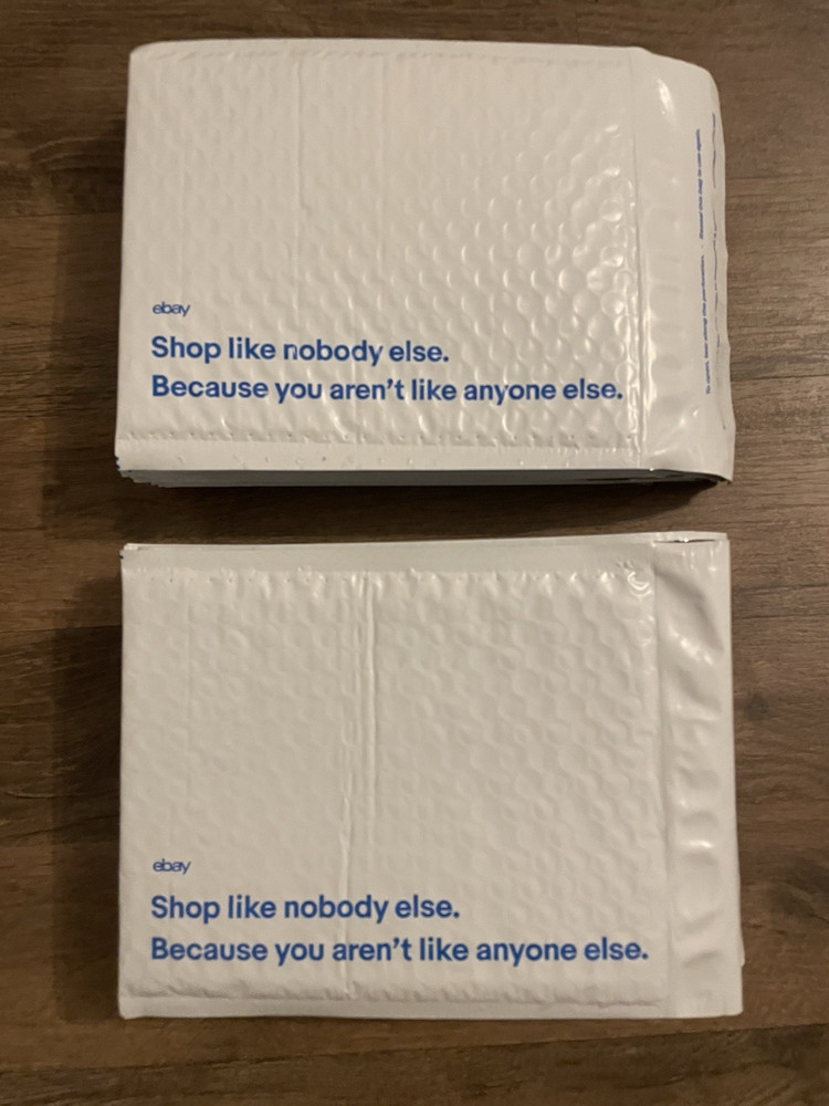 lot of 80 Ebay Branded PADDED Mailers envelopes 7.5 x 8.5 envelopes Bubble
