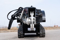 TYPHON STOMP X1300 & STOMP 509 Swing Stump Grinder Mini Skid Steer Attachment
