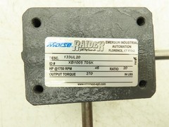 Morse Raider 133UL20 Worm Gearbox 20:1 Reducer .46Hp 87.5rpm 5/8″ LH Output