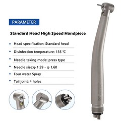 Dental LED Fibre Optic Contra Angle 1:1 Handpiece Fit NSK Ti-Max X25L Style