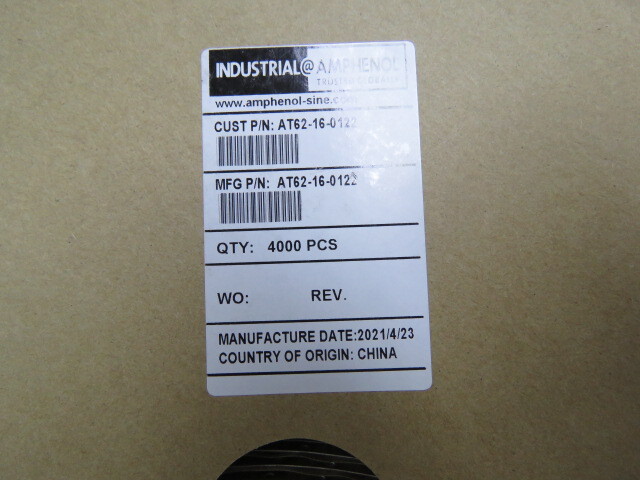 Amphenol/ Sine systems AT62-16-0122 Qty of 150 per Lot Amphenol/ Sine systems