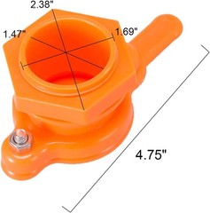 2PCS Food-Grade Nylon Honey Gate Valve for 5 Gallon Buckets – Leak-Proof Yellow
