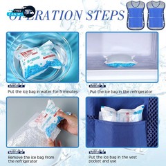 Ice Vest Cooling Vest for Men Women Teens with Ice Packs Summer Cooling Vest