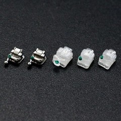 Dental Orthodontic Brackets Self Ligating Braces Metal Ceramic Roth MBT 022 345