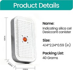 40 Gram Silica Gel Canister, 5/10/20 Packs Silica Gel Desiccant Canister Orange