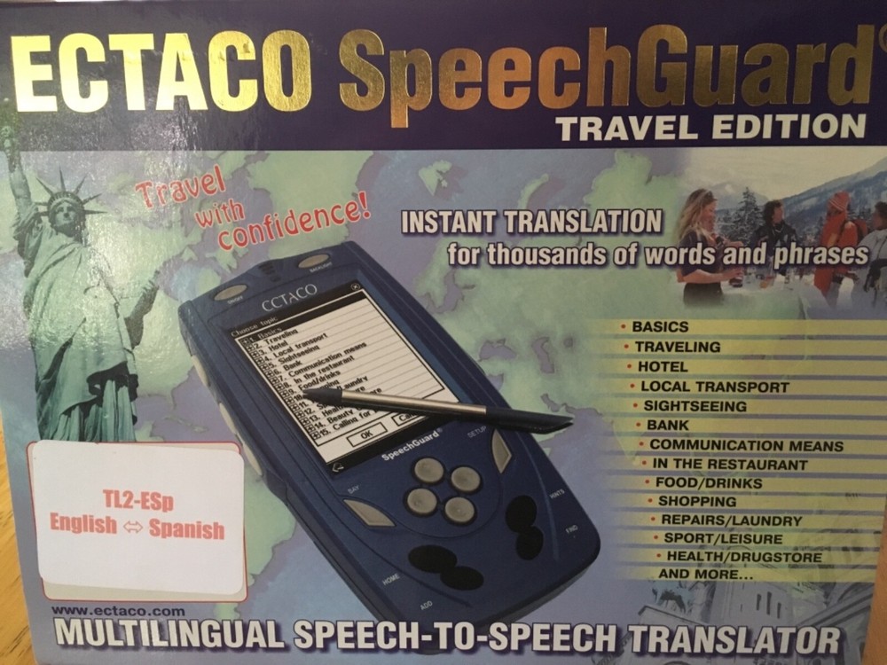 Ectaco SpeechGuard Travel Edition TL2-Esp English Spanish Translator