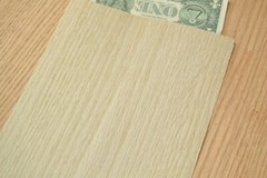 Bleached Red Oak Wood Veneer Sheet 7 x 19 inches 1/42nd thick L2308-05