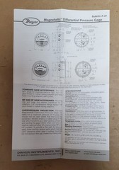 Dwyer Magnehelic 2300-10CM 5-0-5 cm Water