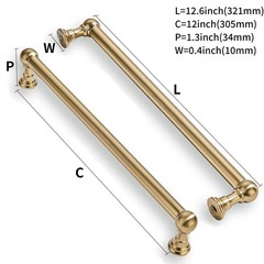 10 Pack Heavy Duty Solid Cabinet Pulls – Elegant Champagne Bronze Handle for …