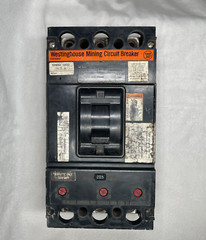 Westinghouse 2602D86G12 225 Amp 3 Pole 600 VAC KAM Frame Mining Circuit Breaker