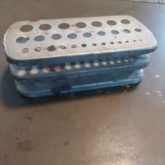 Vintage Metal Drill Bit Index Stand Organizer 3 Tier Japan Industrial Tool Box