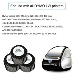3Rolls 3/8”x3/4” Jewelry PriceTag Labels for Dymo LabelWriter 450 Turbo 30299