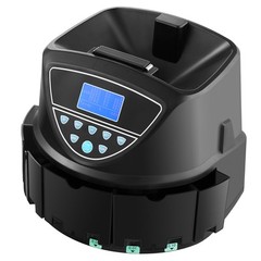 USD Coin Sorter with Screen Display Holds up to 1500 Coins 5 Coin Tubes